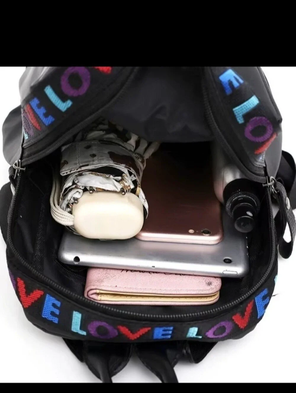 LOVE Nylon Backpack Shoulder Bag